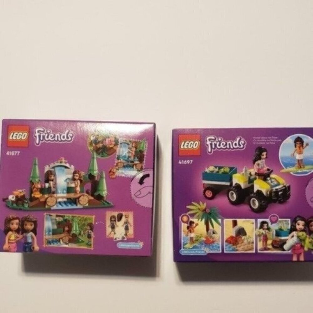 Lego Friends 2 mini sets Forest Waterfall Turtle protection vehicle Kids Gift